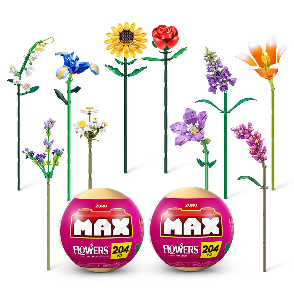 ZURU MAX Premium Garden Building Bricks Collection (2-Pack