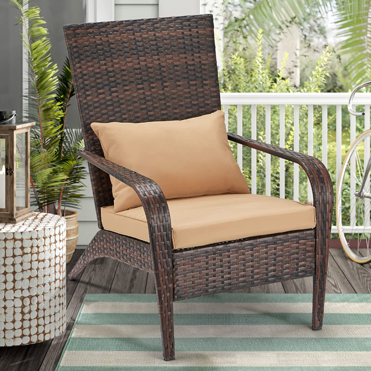 Outdoor Rattan Adirondack Chair (1- or 2-Pack) product image