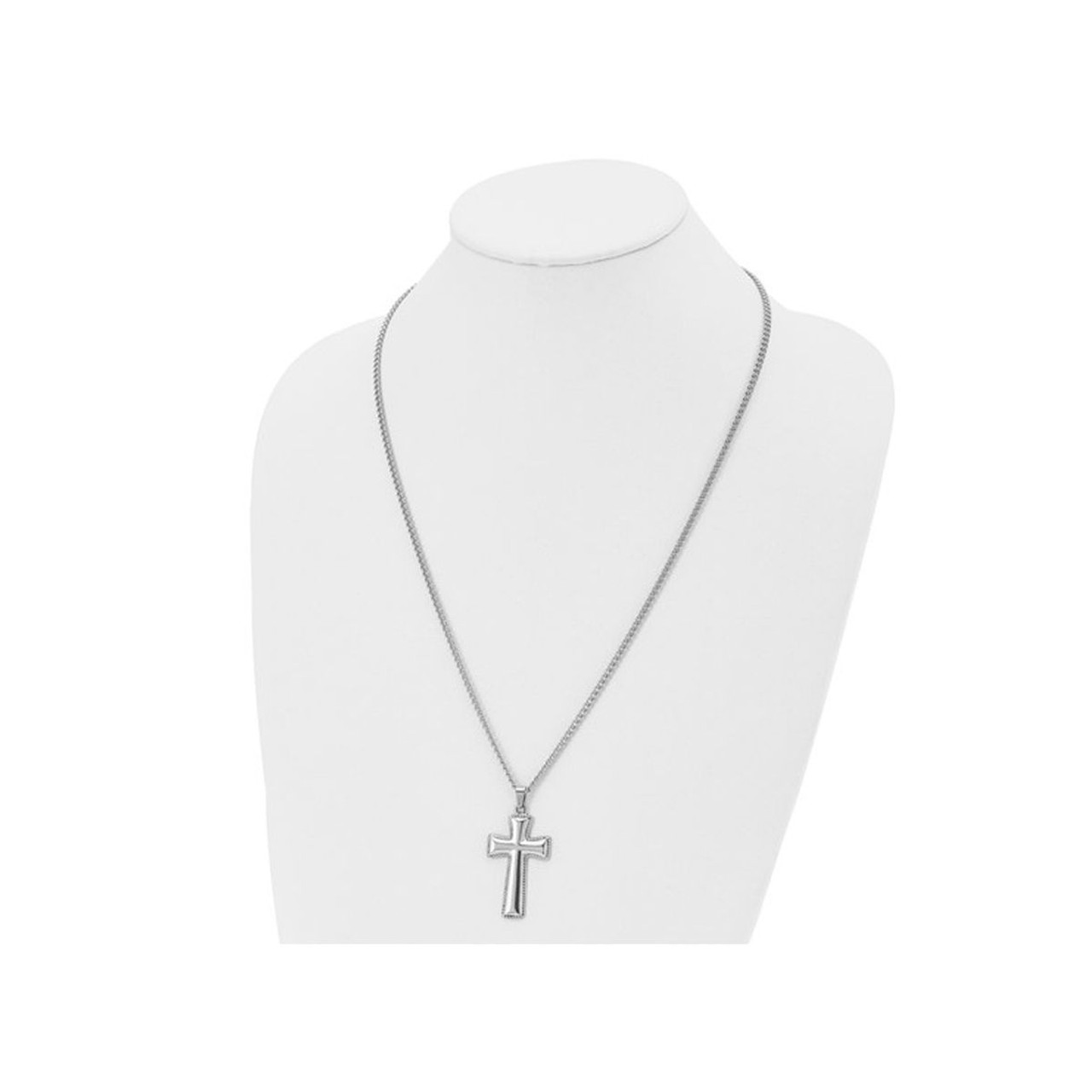Stainless Steel Cross Pendant Necklace with Chain product image Stainless Steel Cross Pendant Necklace with Chain product image