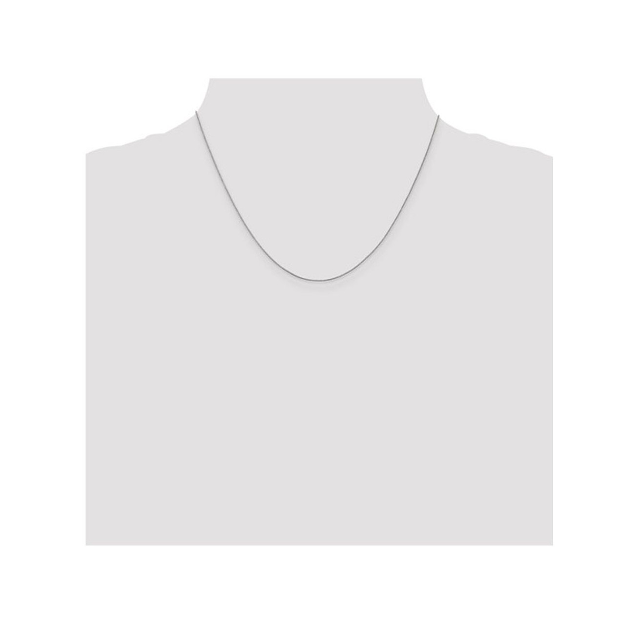 18" 14K White Gold Box Chain Necklace product image 18" 14K White Gold Box Chain Necklace product image