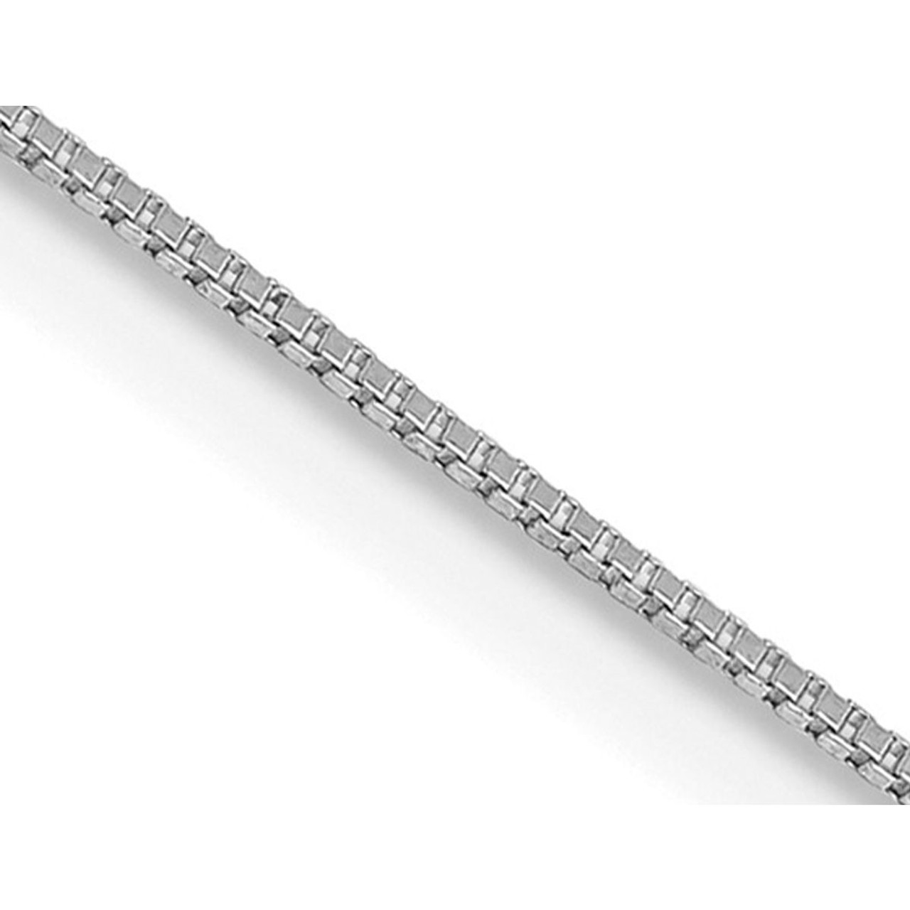 18" 14K White Gold Box Chain Necklace product image 18" 14K White Gold Box Chain Necklace product image