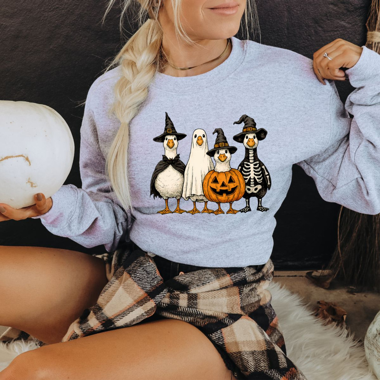 Halloween Geese Crewneck Sweatshirt product image Halloween Geese Crewneck Sweatshirt product image