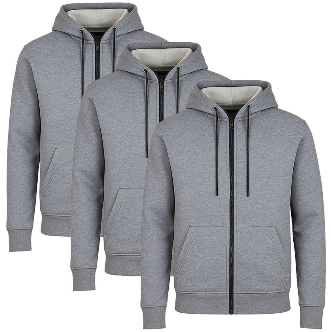 Men’s Fleece-Lined Full-Zip Hoodie (3-Pack) product image Men’s Fleece-Lined Full-Zip Hoodie (3-Pack) product image