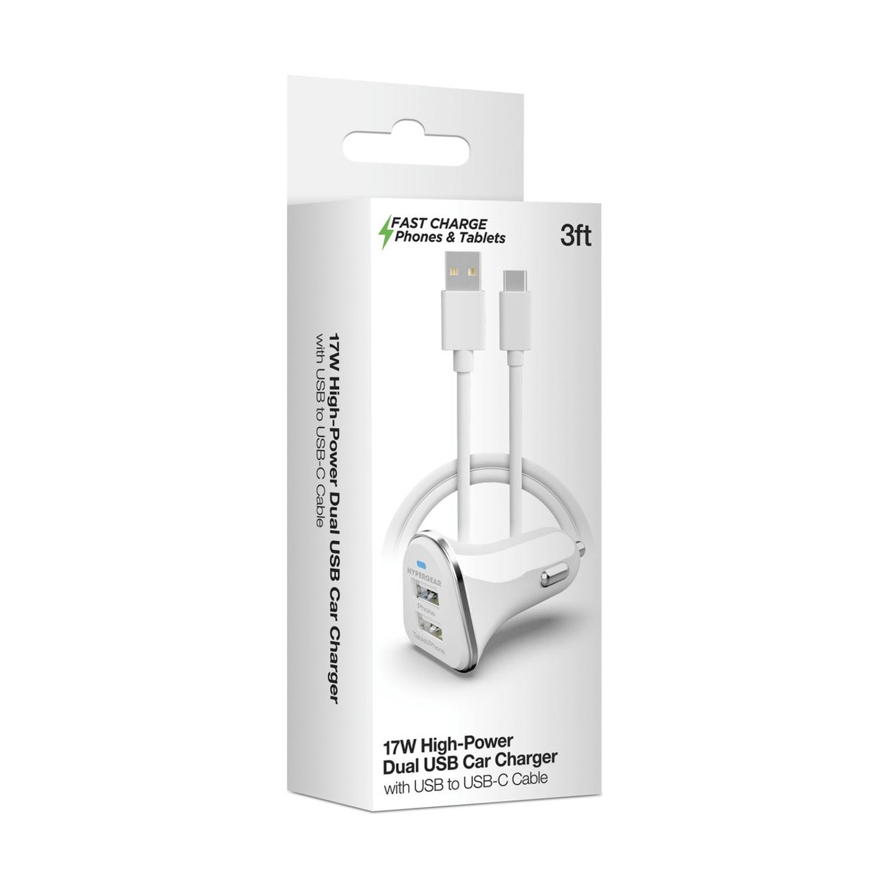 HyperGear Hi-Power Dual USB 3.4A Car Charger product image
