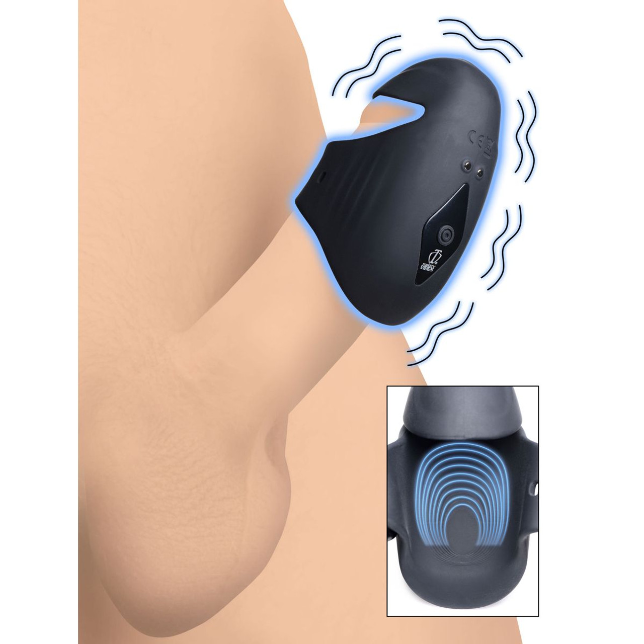 8X Vibrating Silicone Penis Head Stimulator product image