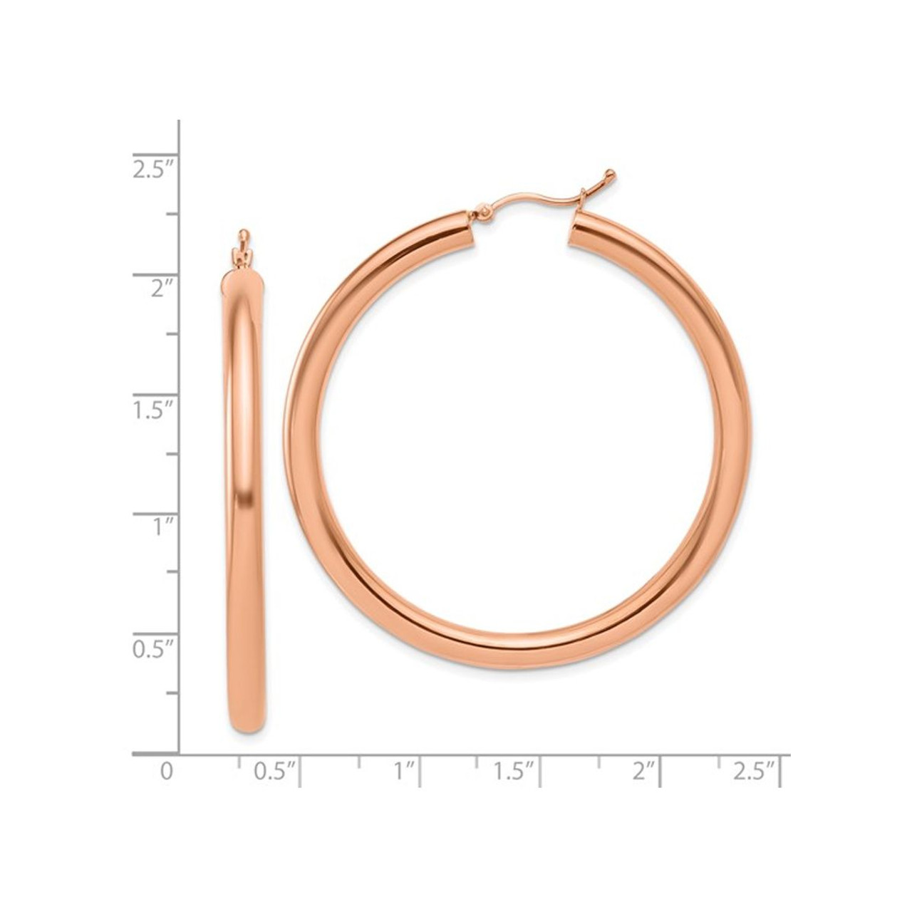 14K Rose Gold Hoop Earrings product image 14K Rose Gold Hoop Earrings product image