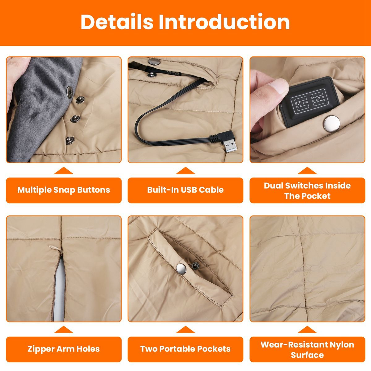 USB Heated Blanket (Requires Power Bank) product image