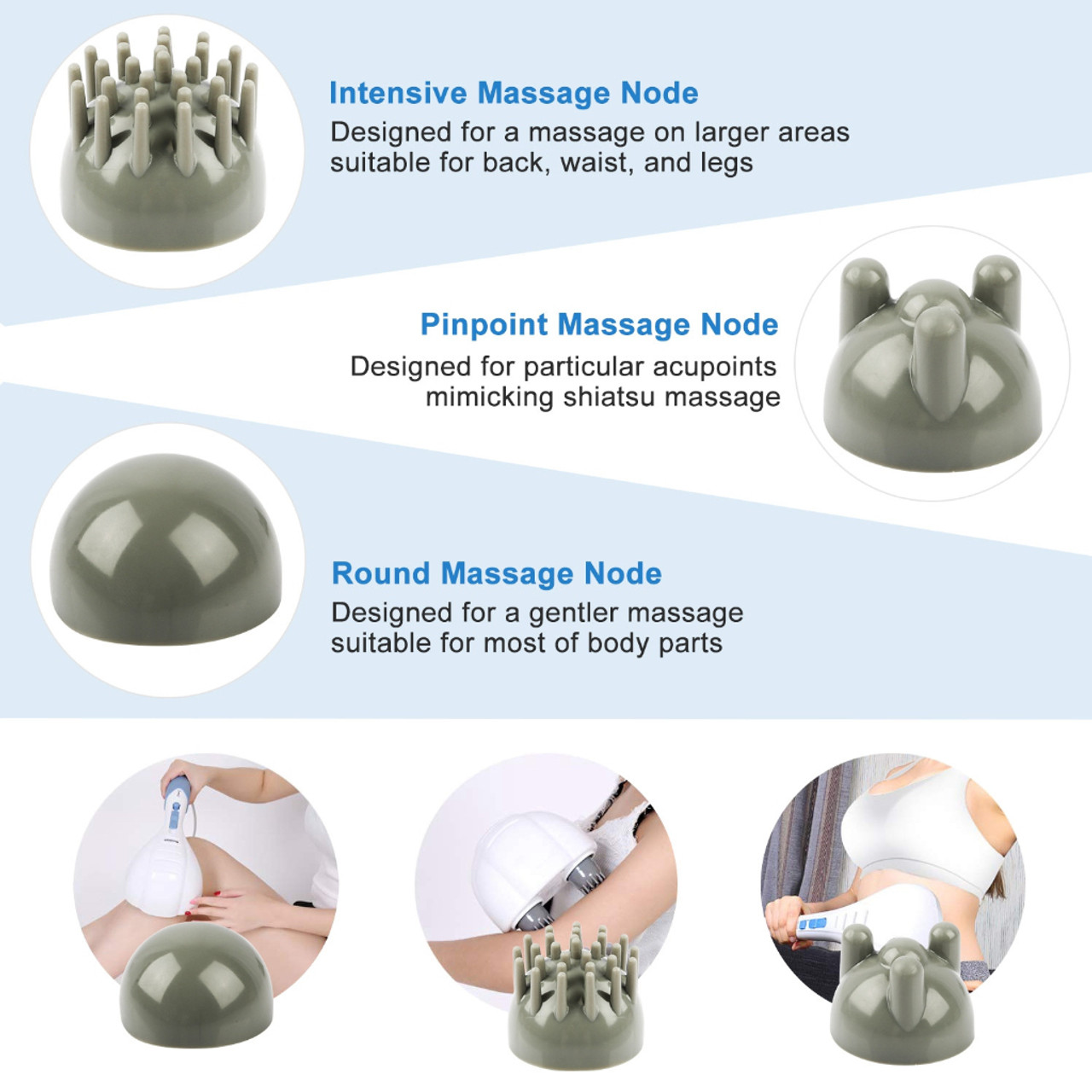 Handheld Full Body Percussion Massager with 6 Attachments product image