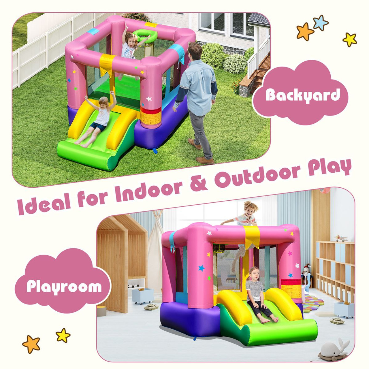 Inflatable Bouncy Castle with Jumping Area Slide  product image