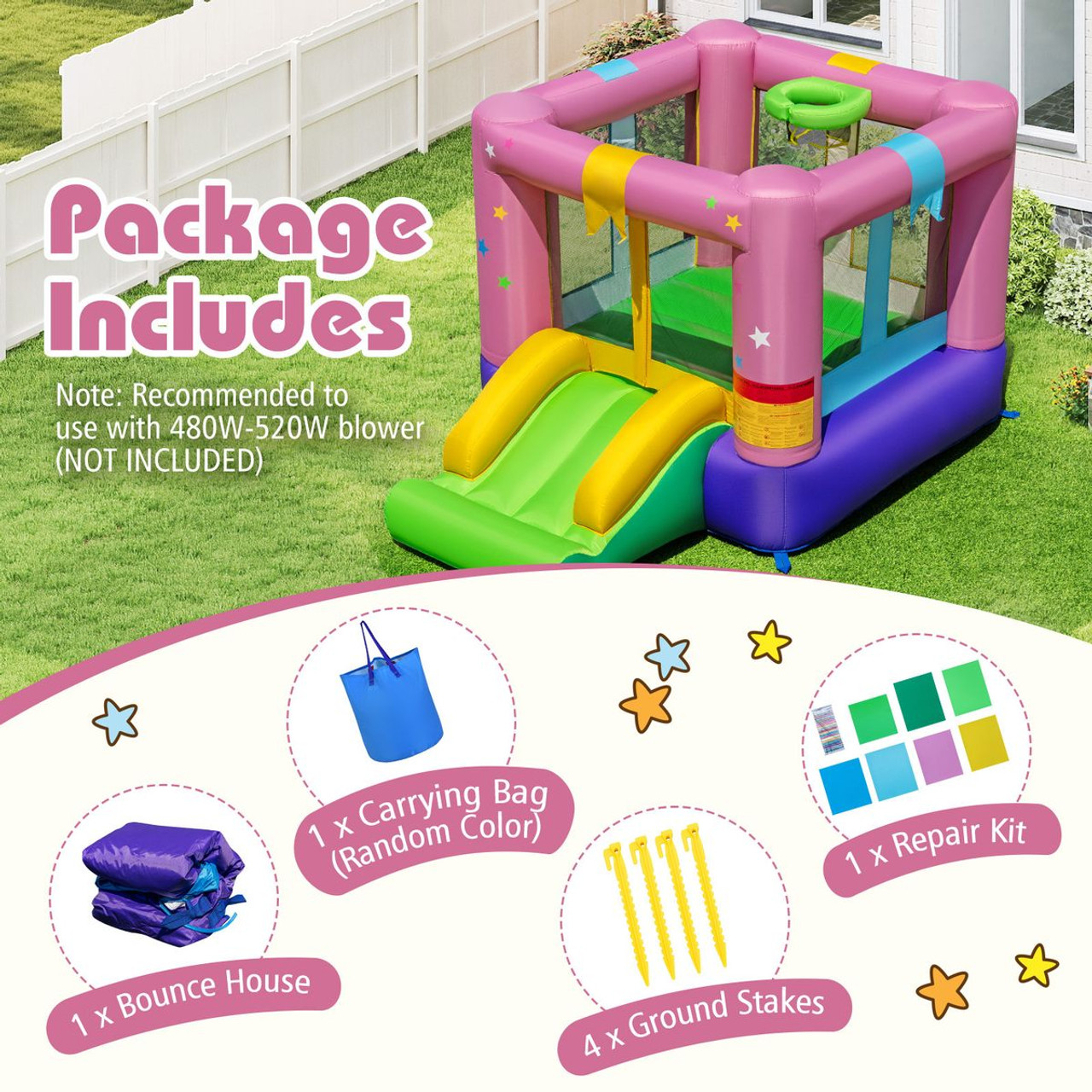 Inflatable Bouncy Castle with Jumping Area Slide  product image