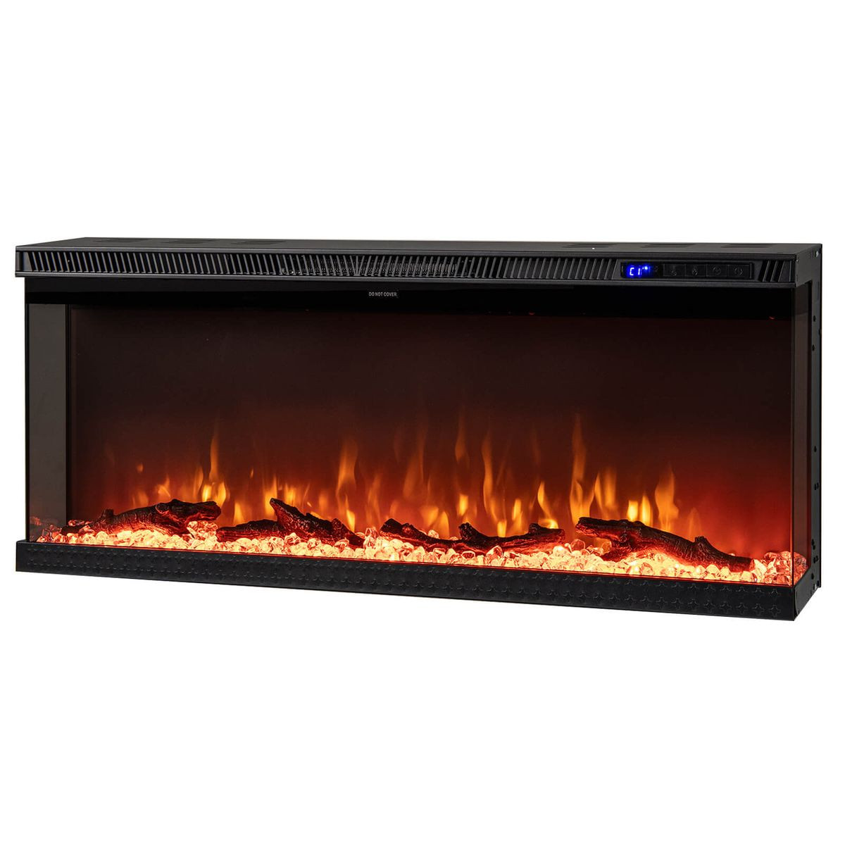 40" Wide 3-Sided Electric Fireplace Insert with Remote Control product image