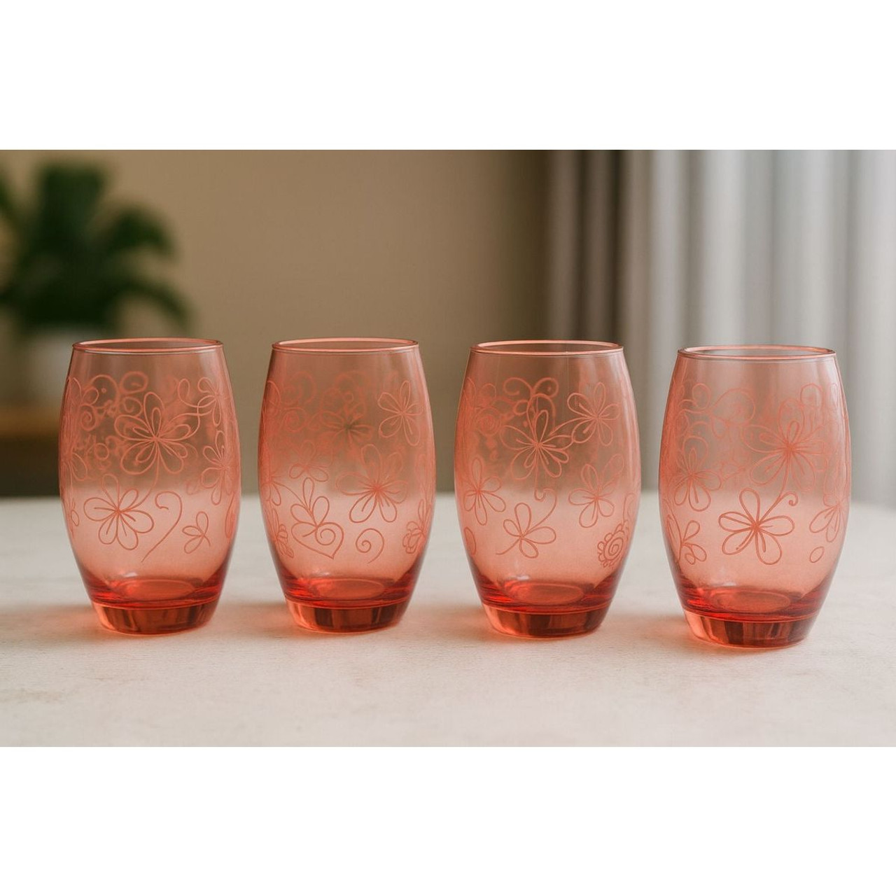Epure Denali 17oz Floral Etched Cooler Glass (Set of 4) product image Epure Denali 17oz Floral Etched Cooler Glass (Set of 4) product image