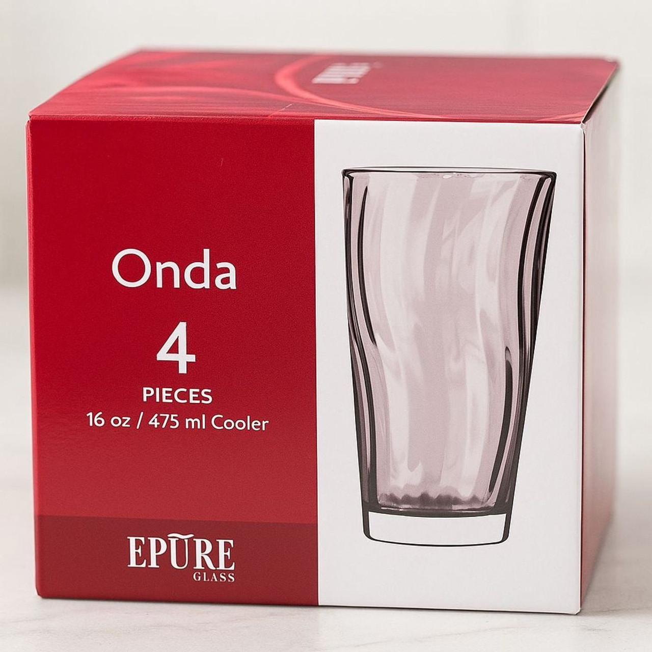 EPURE Onda Tumbler 16 oz. Cups (Set of 4) product image EPURE Onda Tumbler 16 oz. Cups (Set of 4) product image