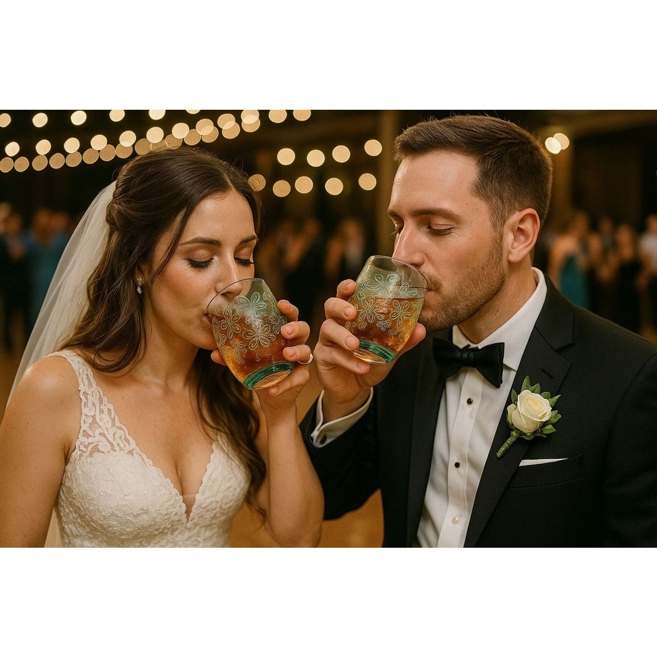 Epure Glassware Denali Flower Print Rocks Glasses (Set of 4) product image