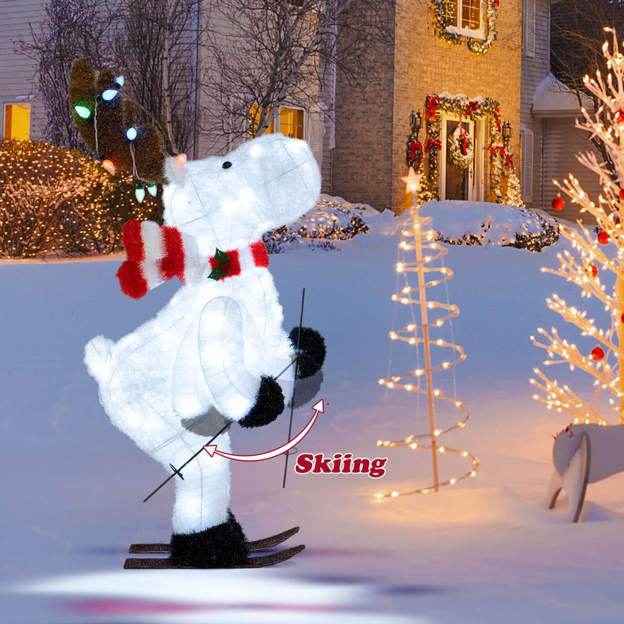 44” Animated Reindeer with Lights product image
