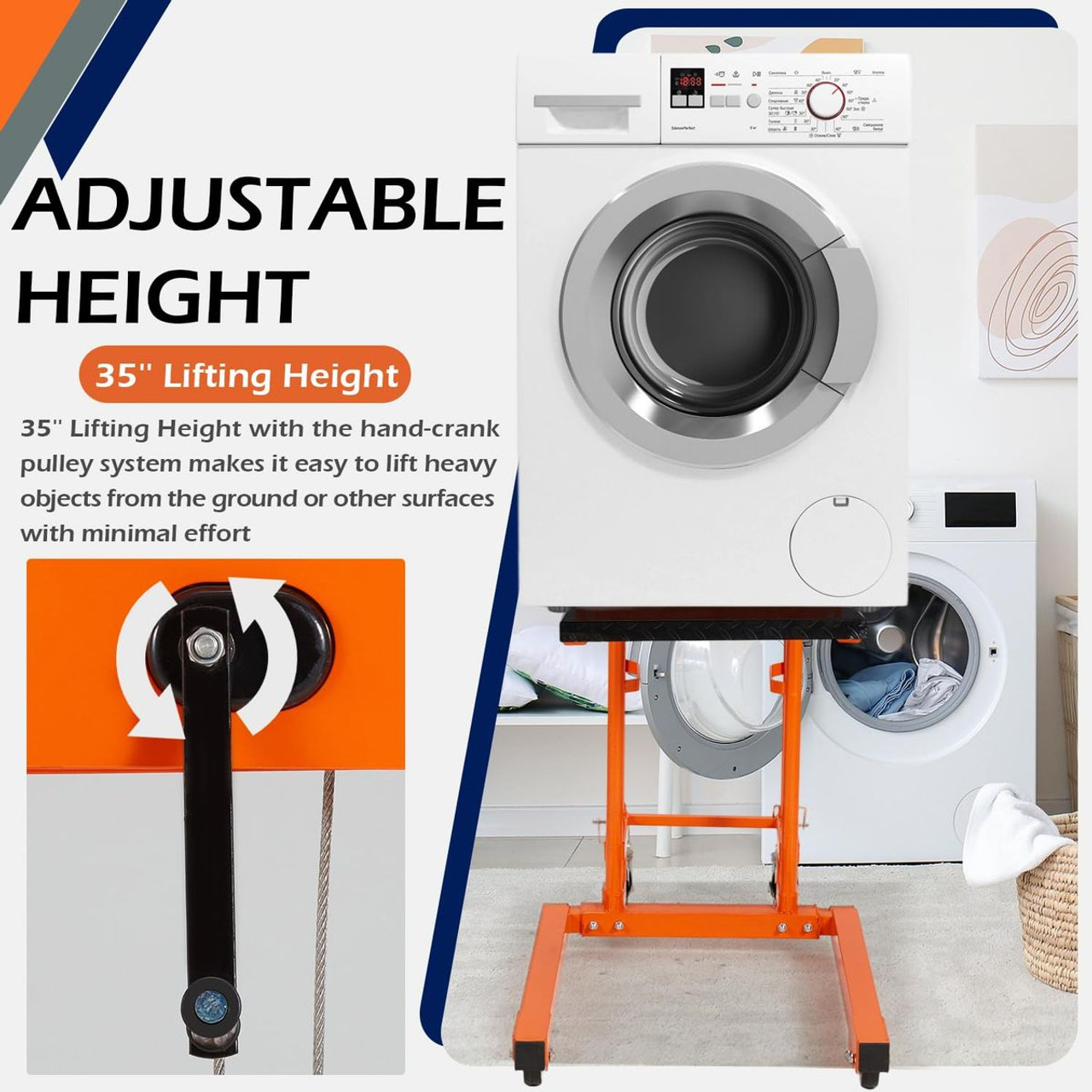 Material Lift Winch Stacker Truck Dolly product image Material Lift Winch Stacker Truck Dolly product image