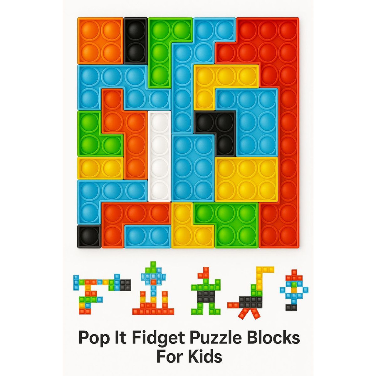 Colorful Fidget Popit Block Set product image Colorful Fidget Popit Block Set product image