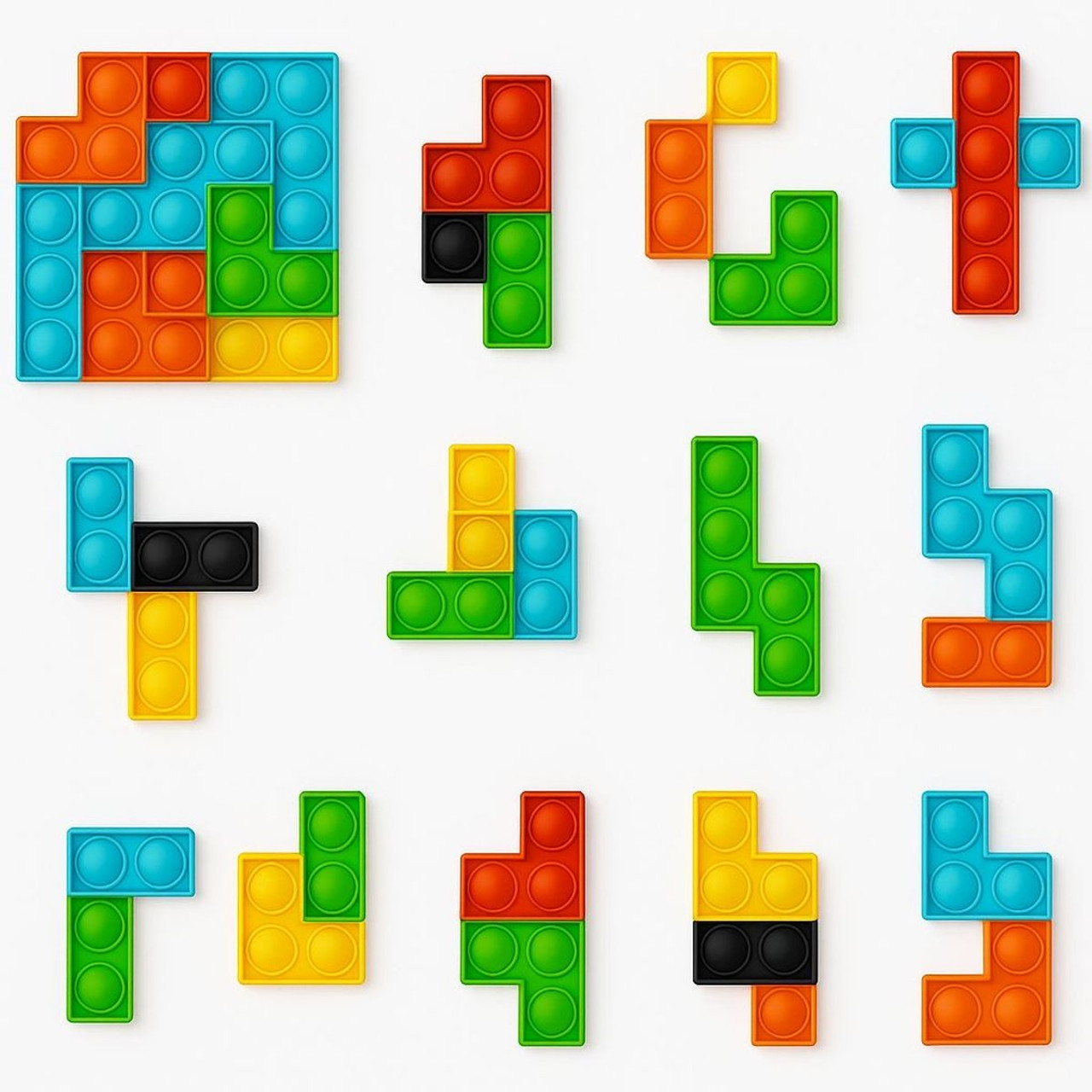 Colorful Fidget Popit Block Set product image Colorful Fidget Popit Block Set product image