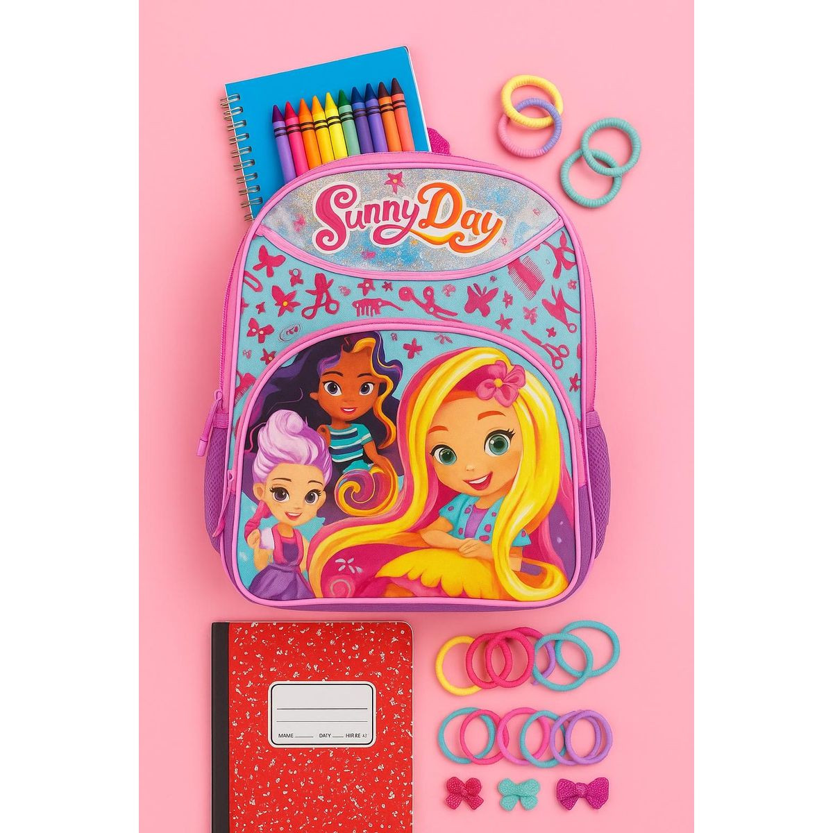 Sunny Day Hair 16" Adjustable Girls Backpack product image
