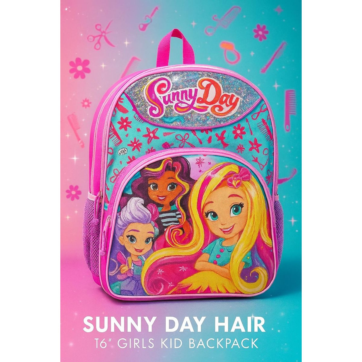 Sunny Day Hair 16" Adjustable Girls Backpack product image