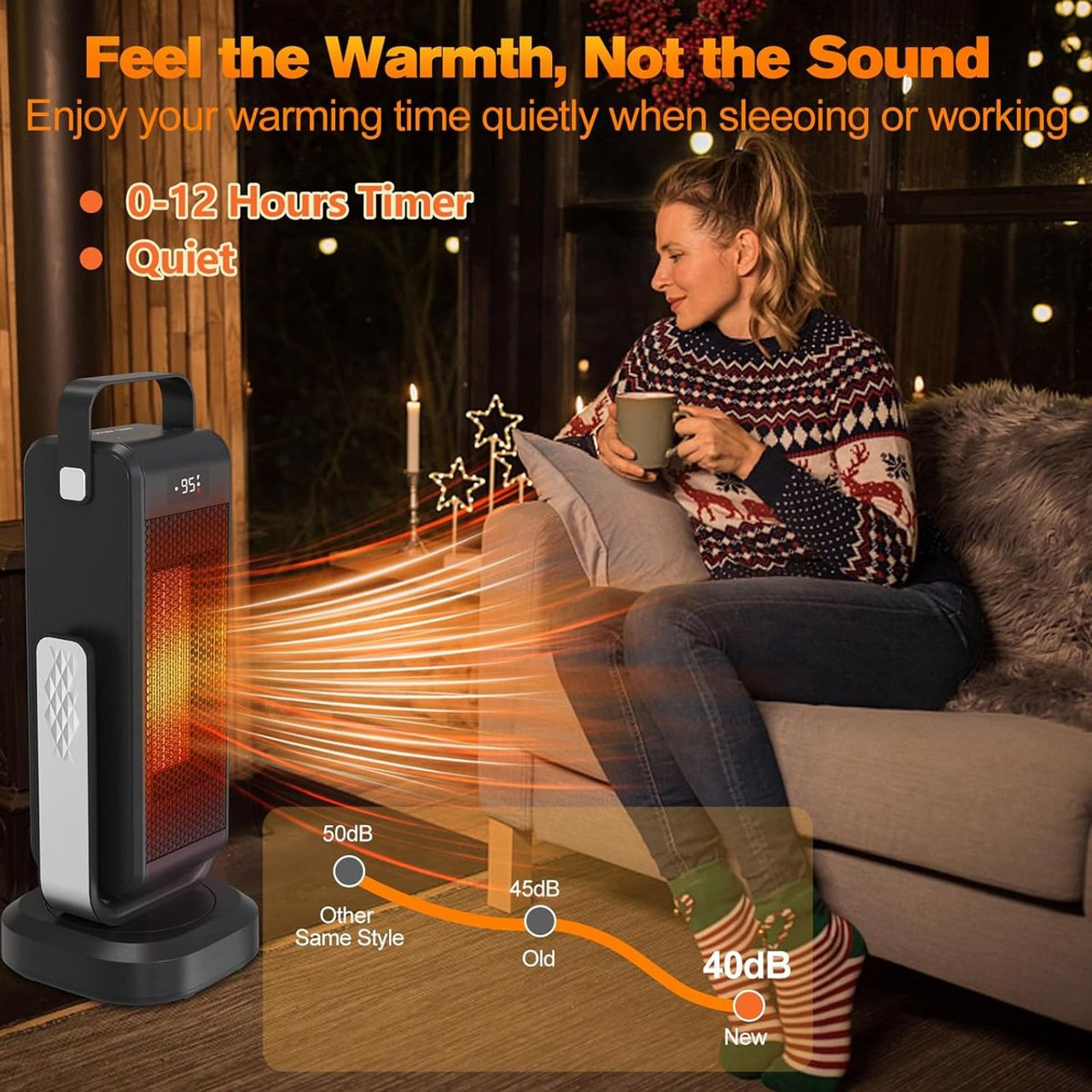 1500W Portable Space Heater with Remote Control product image