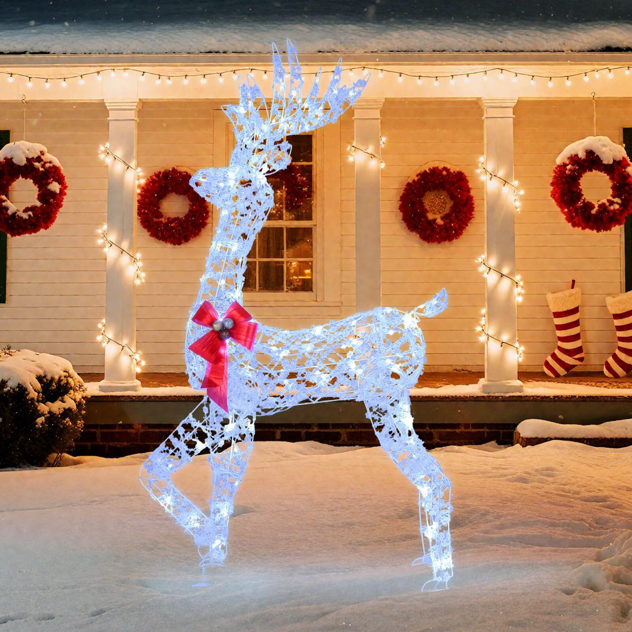 5-foot Pre-Lit Reindeer with 100 LED Lights  product image