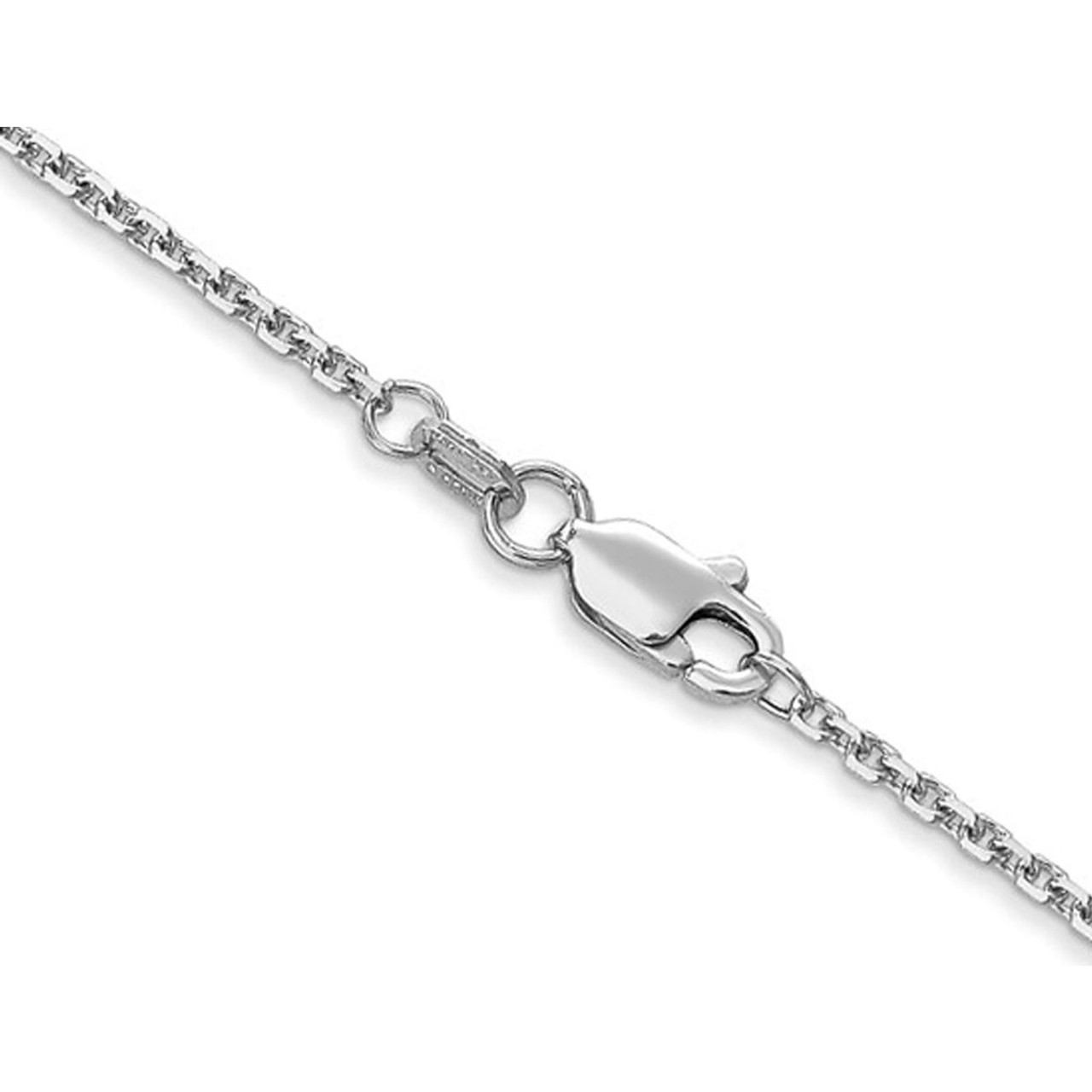 14K White Gold Diamond Cut Rope Chain Necklace product image 14K White Gold Diamond Cut Rope Chain Necklace product image