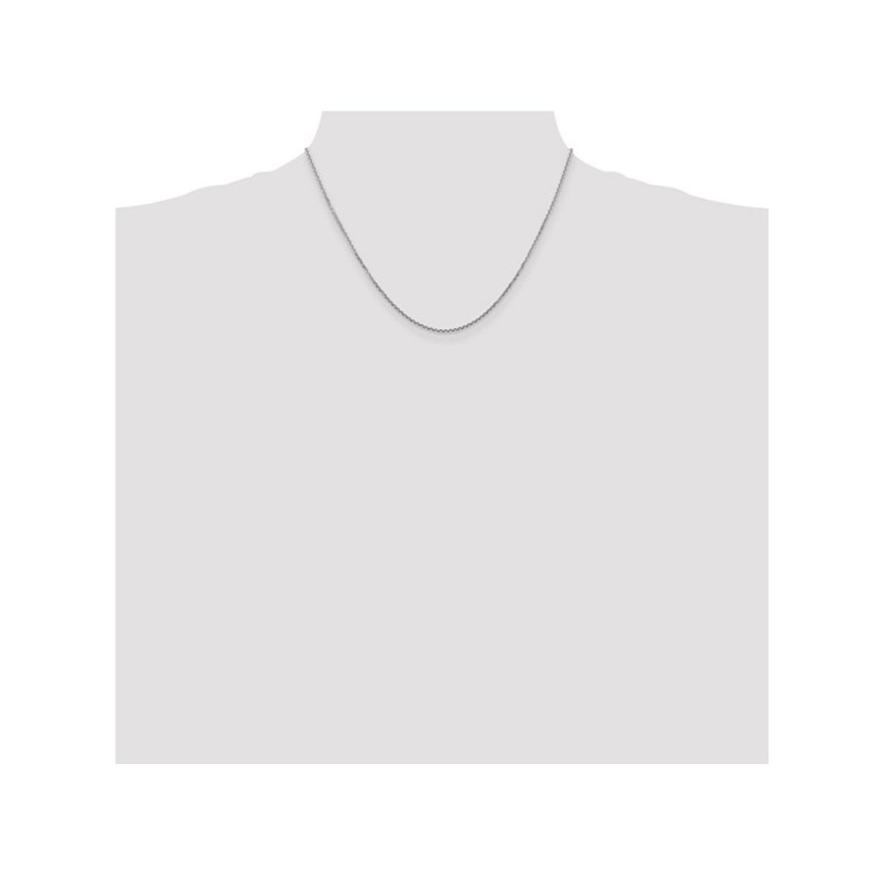 14K White Gold Diamond Cut Rope Chain Necklace product image 14K White Gold Diamond Cut Rope Chain Necklace product image