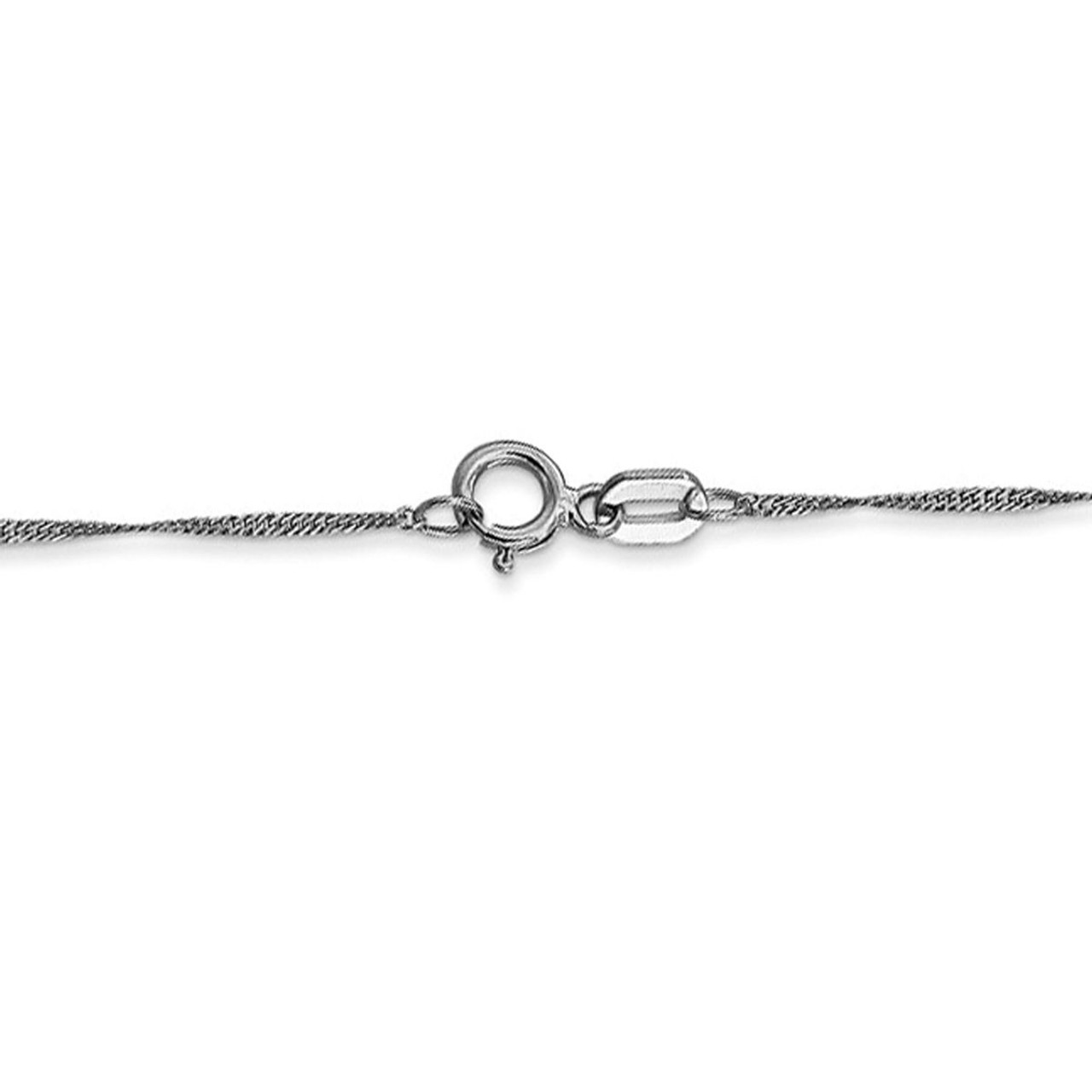 14K White Gold Singapore Chain Necklace product image 14K White Gold Singapore Chain Necklace product image