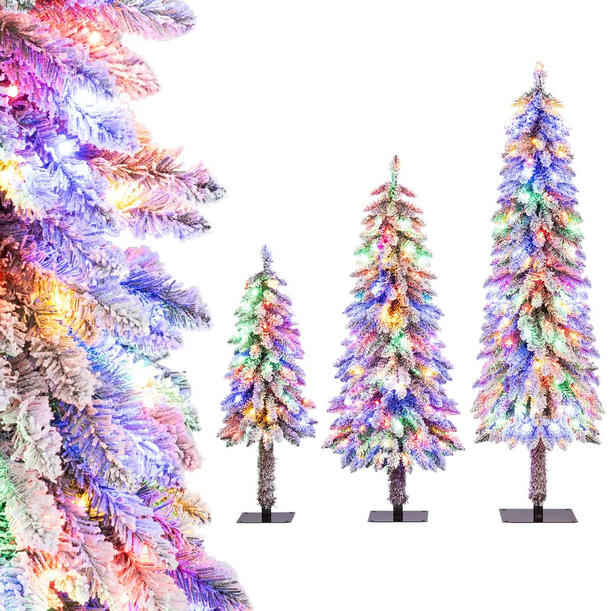 3-, 4-, and 5-foot Artificial Christmas Tree Set product image
