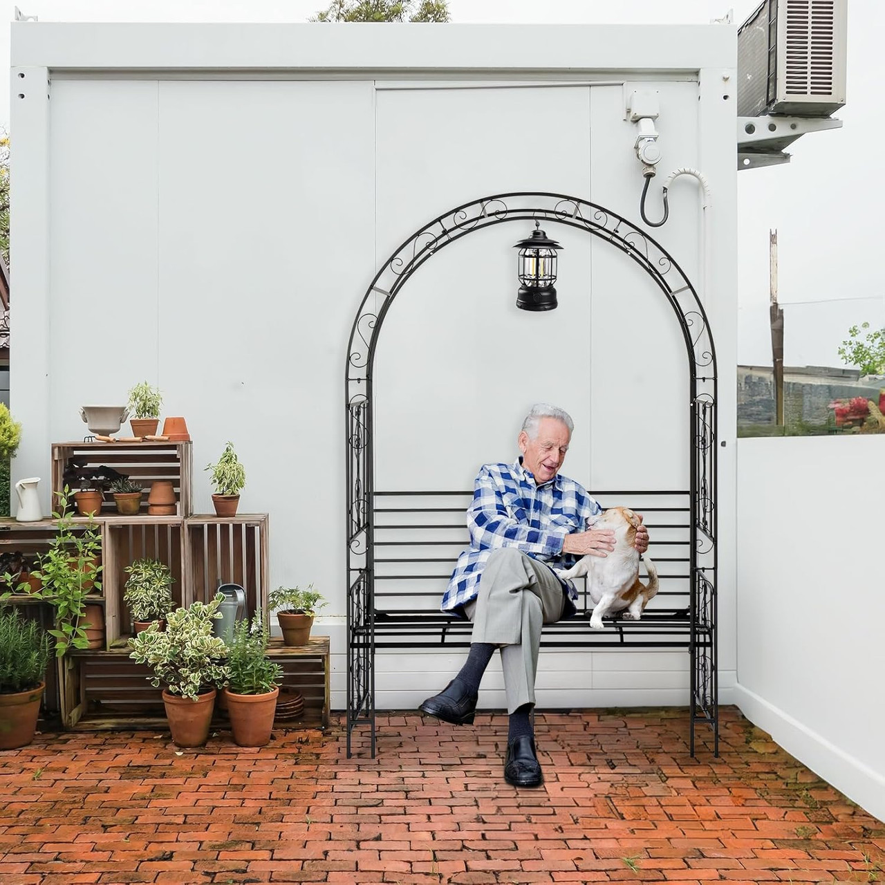 7-foot Garden Arch with Seating product image