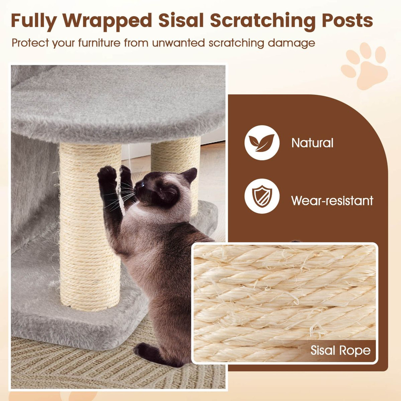 48.5 inch 2-Story Cat Condo Tree product image