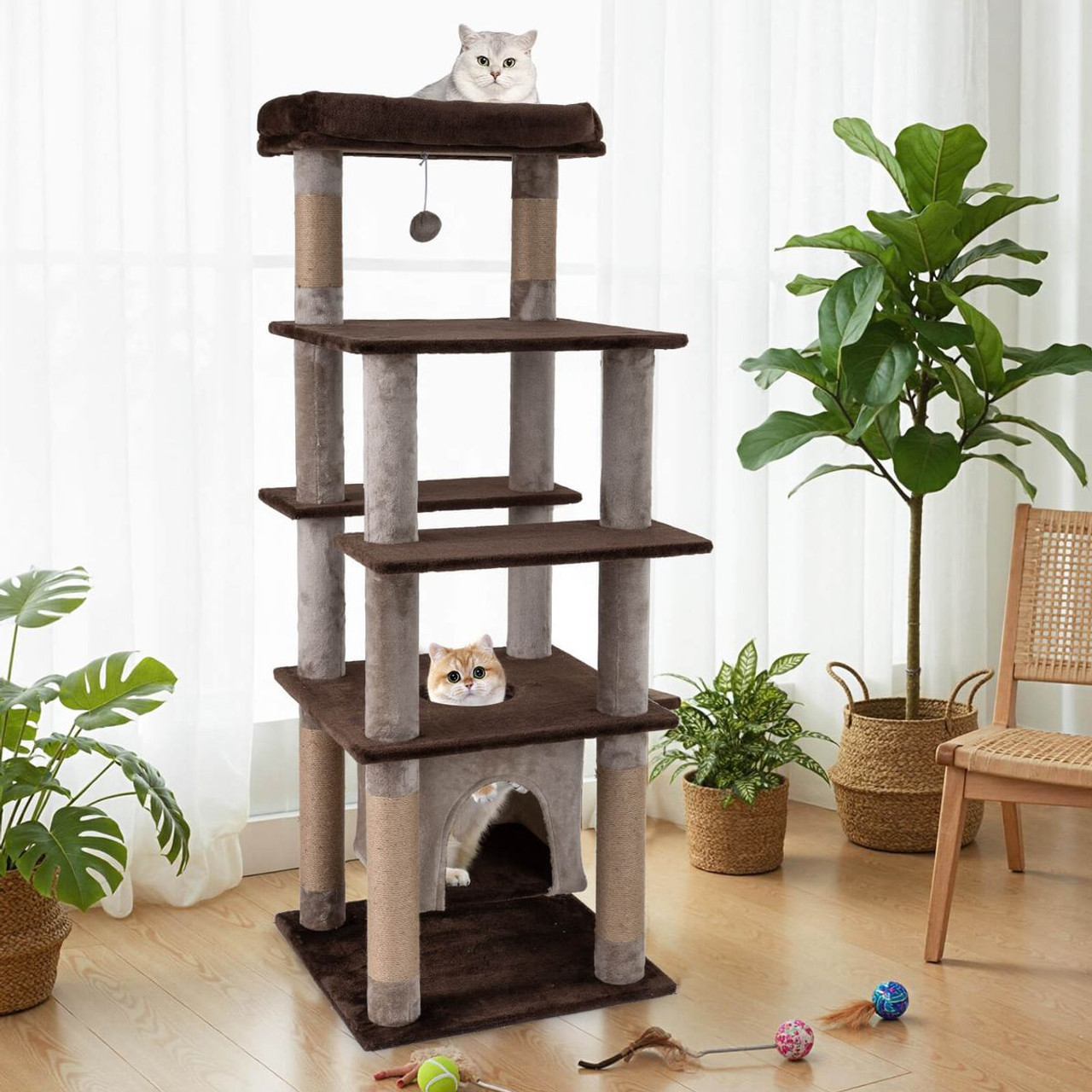 58" Large Multi-level Cat Tree product image
