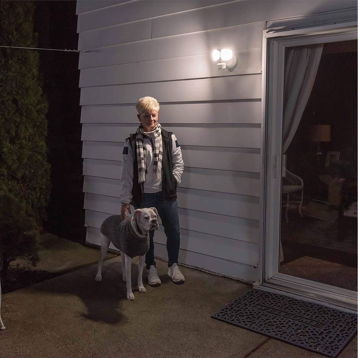 Mr Beams Wired Pro 2-Head Outdoor Motion Sensing LED Security Light product image