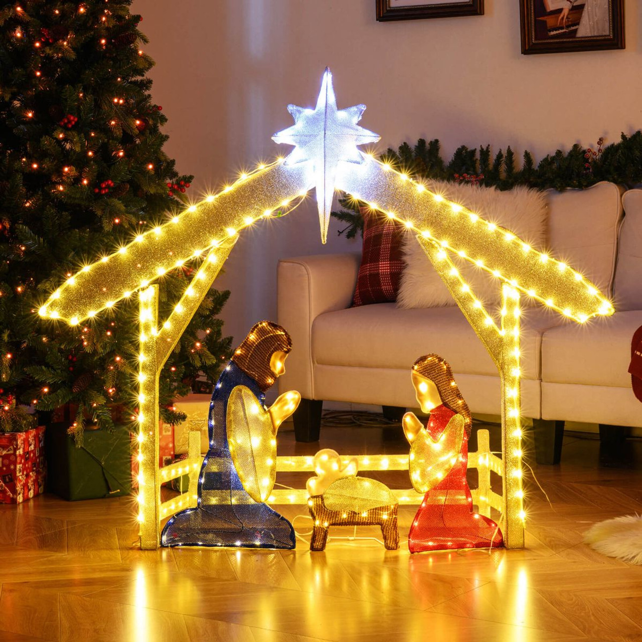 4-foot Lighted Nativity Scene product image 4-foot Lighted Nativity Scene product image