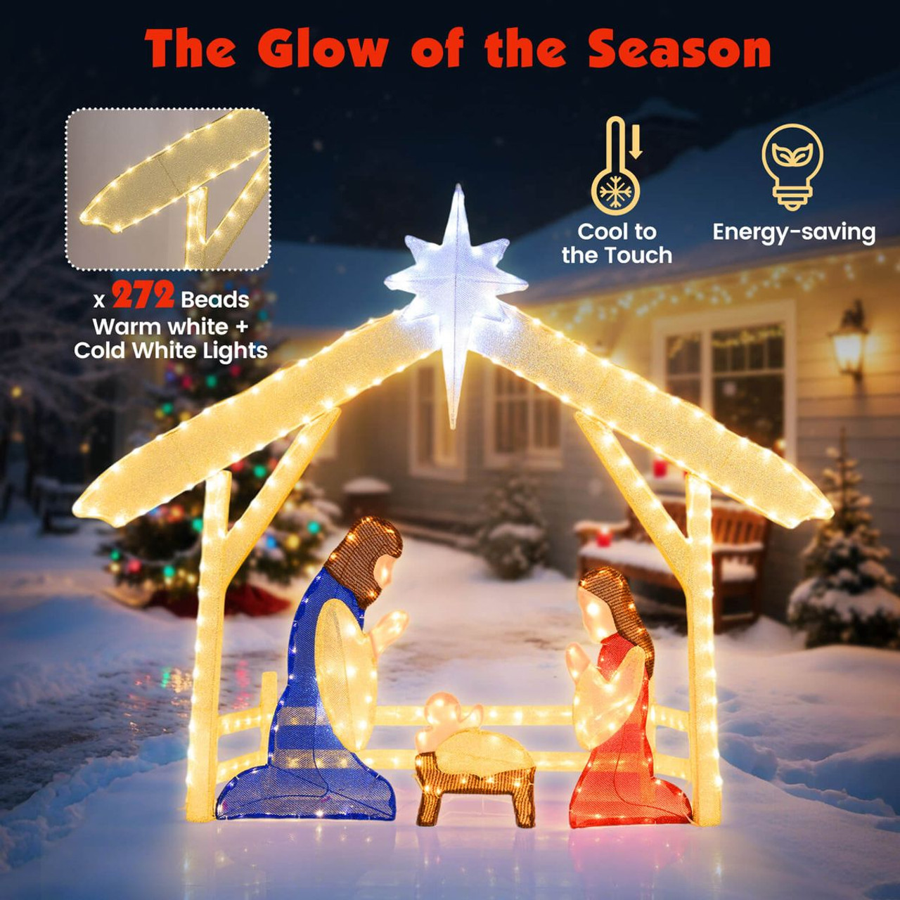 4-foot Lighted Nativity Scene product image 4-foot Lighted Nativity Scene product image