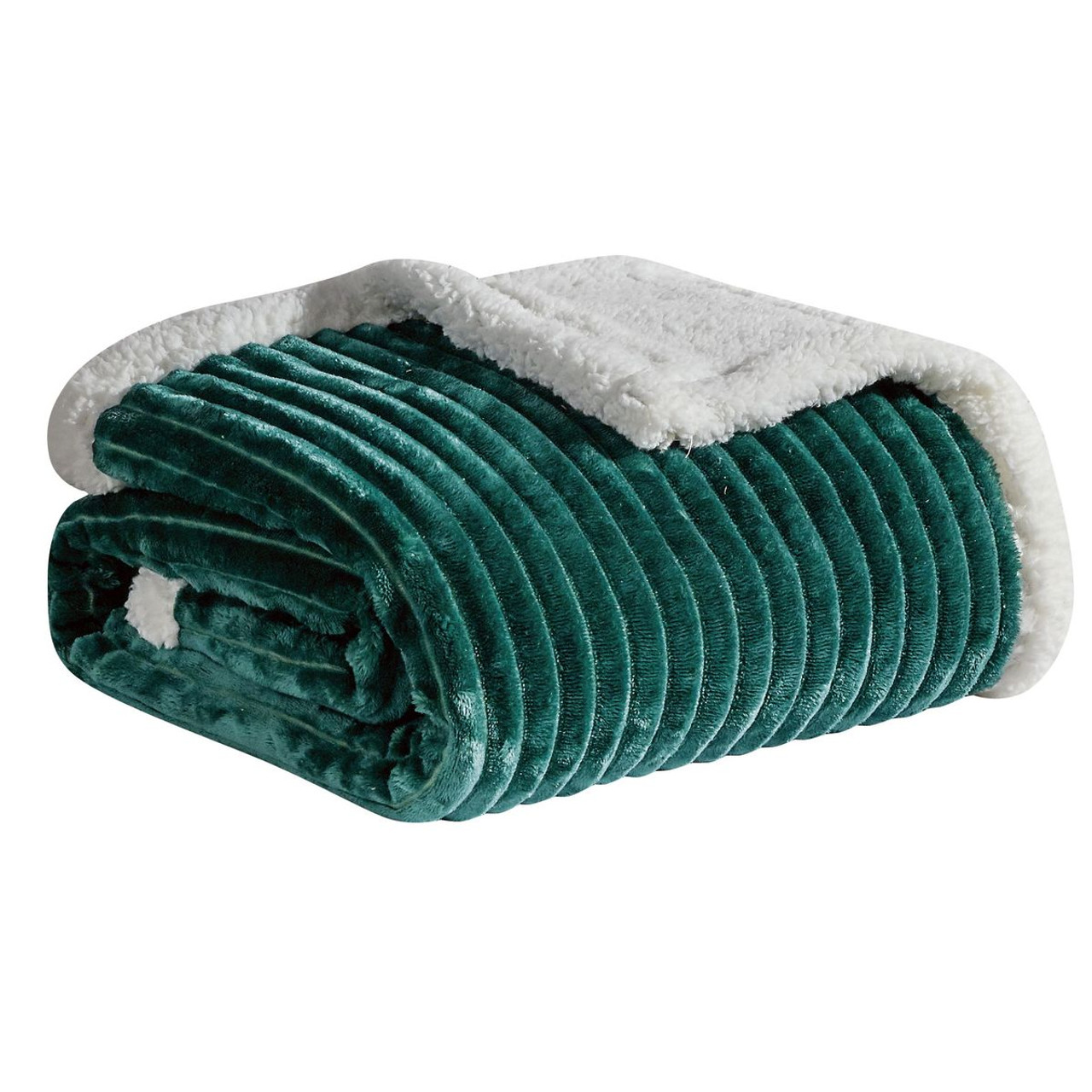 Ultra-Soft Sherpa and Corduroy Reversible Blanket product image