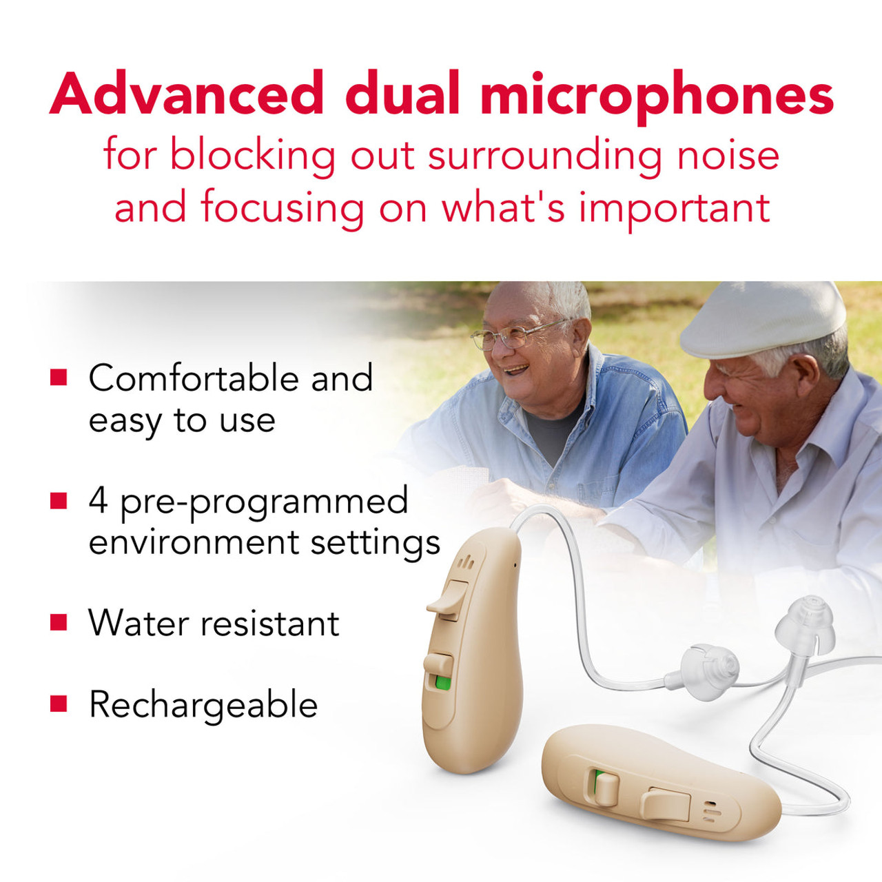 RCA Behind-the-Ear Hearing Aid with Rechargeable Stand (2-Pack) product image RCA Behind-the-Ear Hearing Aid with Rechargeable Stand (2-Pack) product image