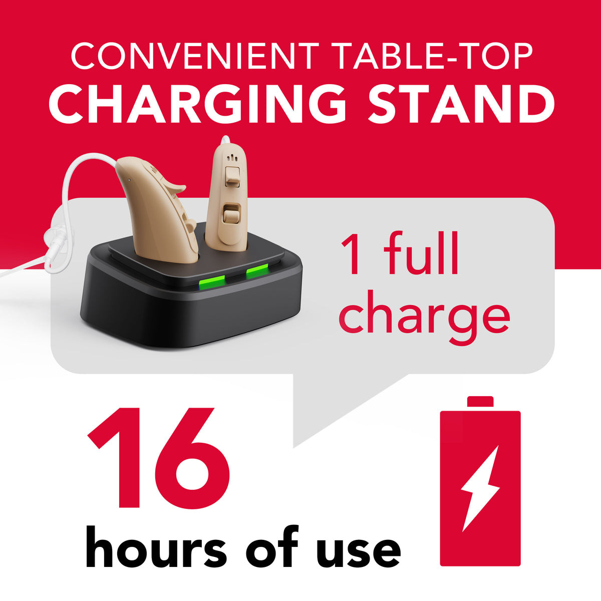 RCA Behind-the-Ear Hearing Aid with Recharging Stand (2-Pack) product image