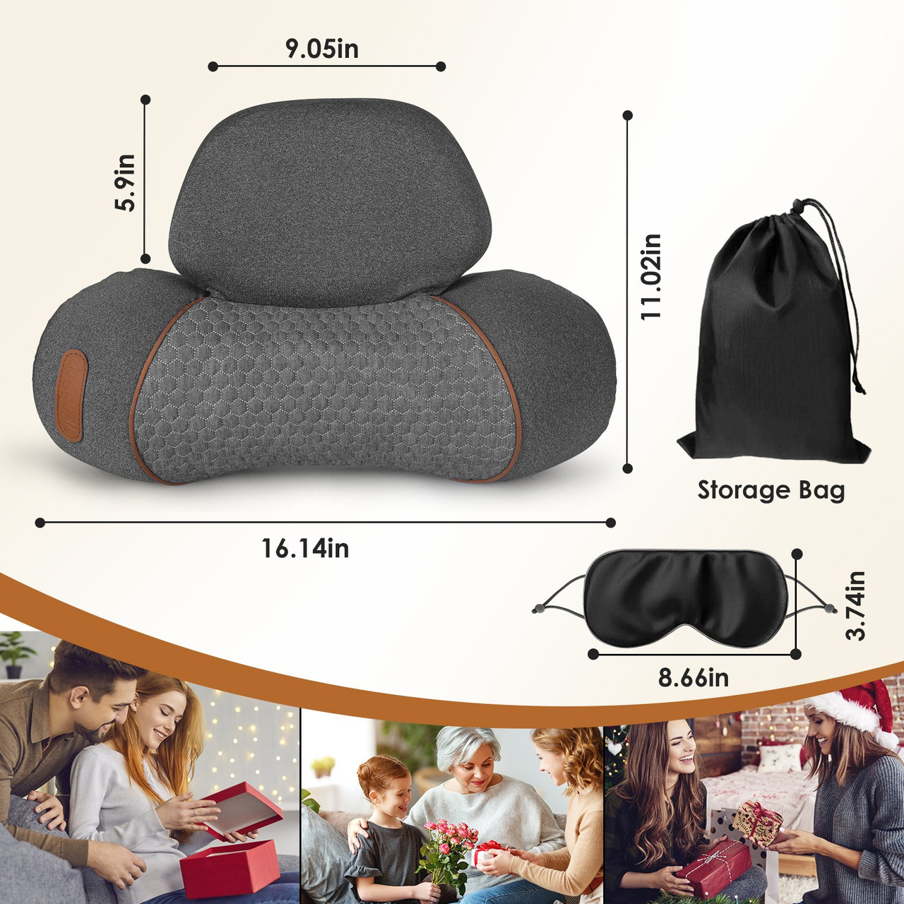 Heated Neck Massage Pillow Set product image