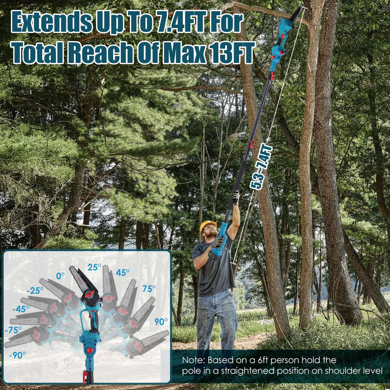 2-in-1 Pole Saw and Mini Chainsaw product image