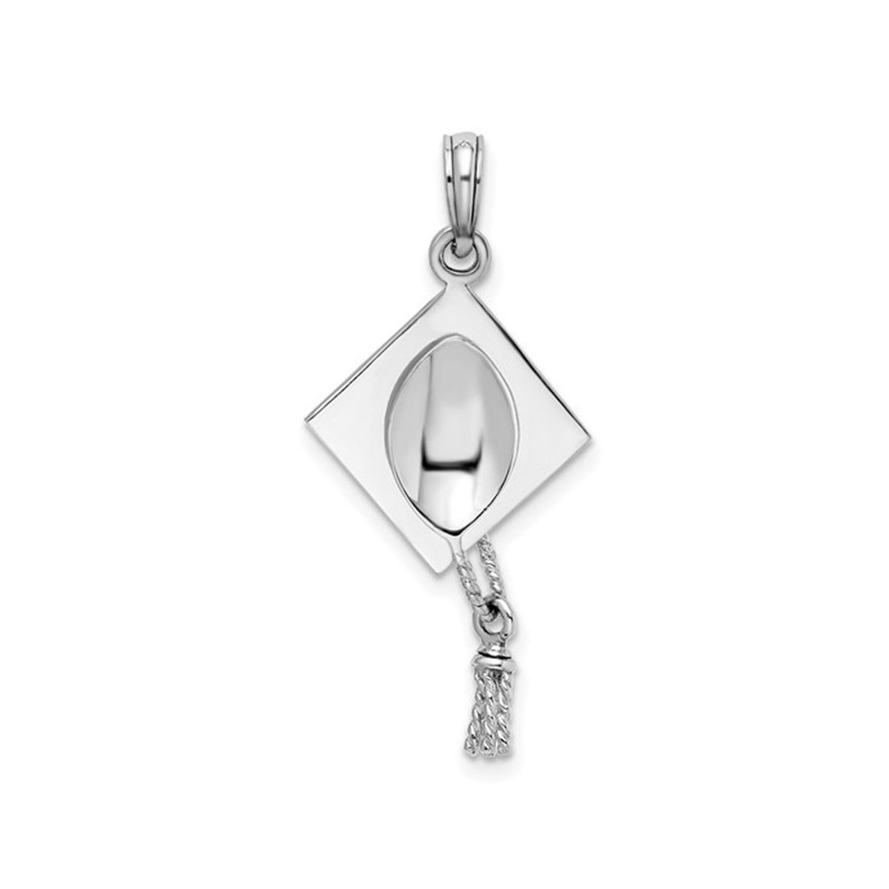 Sterling Silver Graduation Cap Charm Necklace with Chain product image