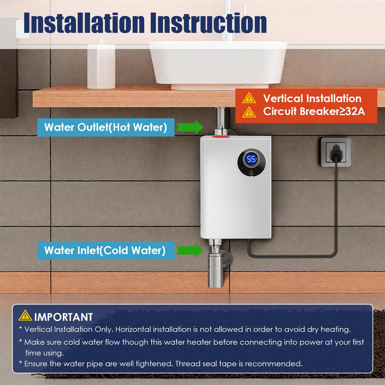 3000W Instant Water Heater product image