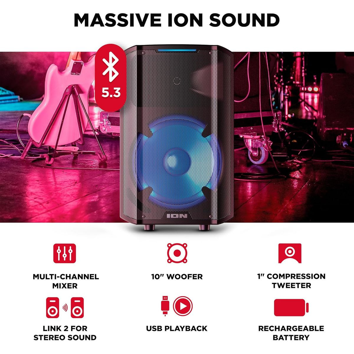 ION Trouper 300 Battery-Powered Portable Speaker product image