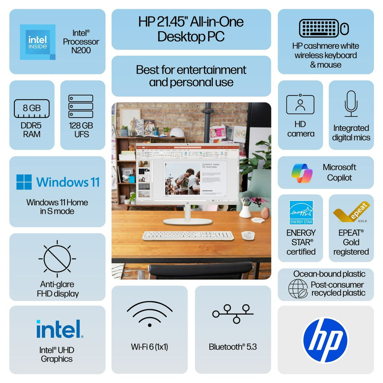HP 22 FHD All-in-One PC product image