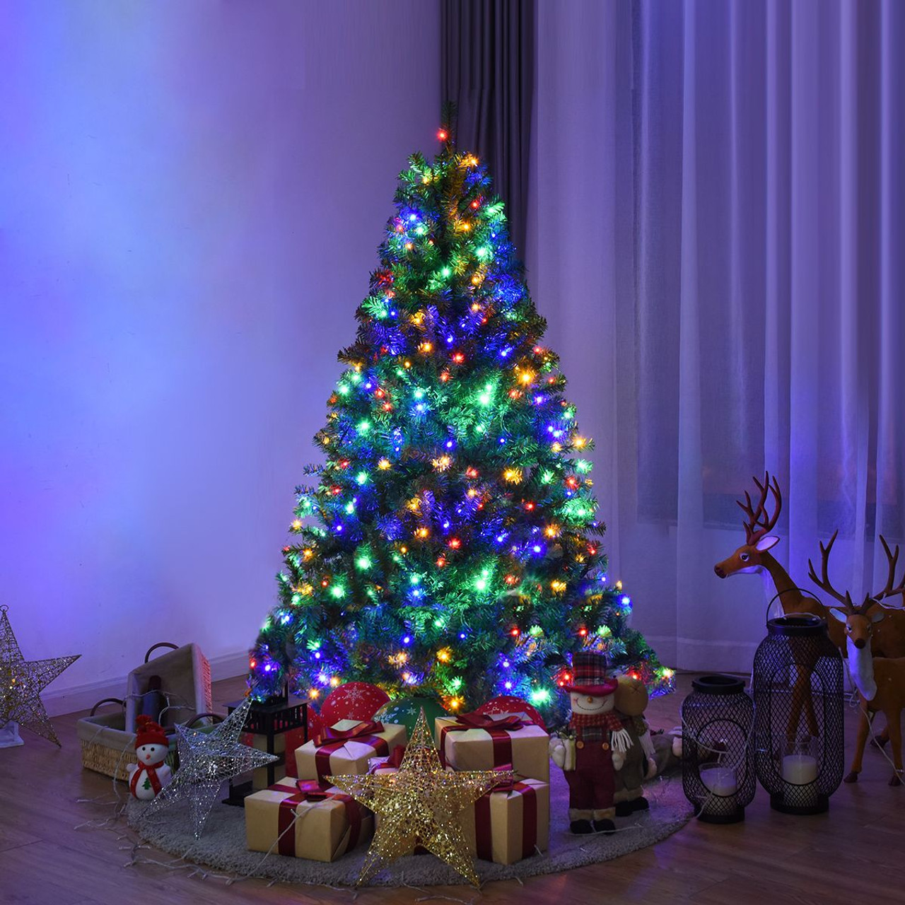 Pre-Lit Artificial Christmas Tree with LED Lights product image