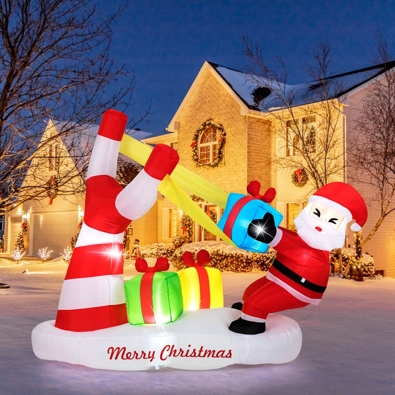 7 Foot Christmas Inflatable Santa Decoration  product image