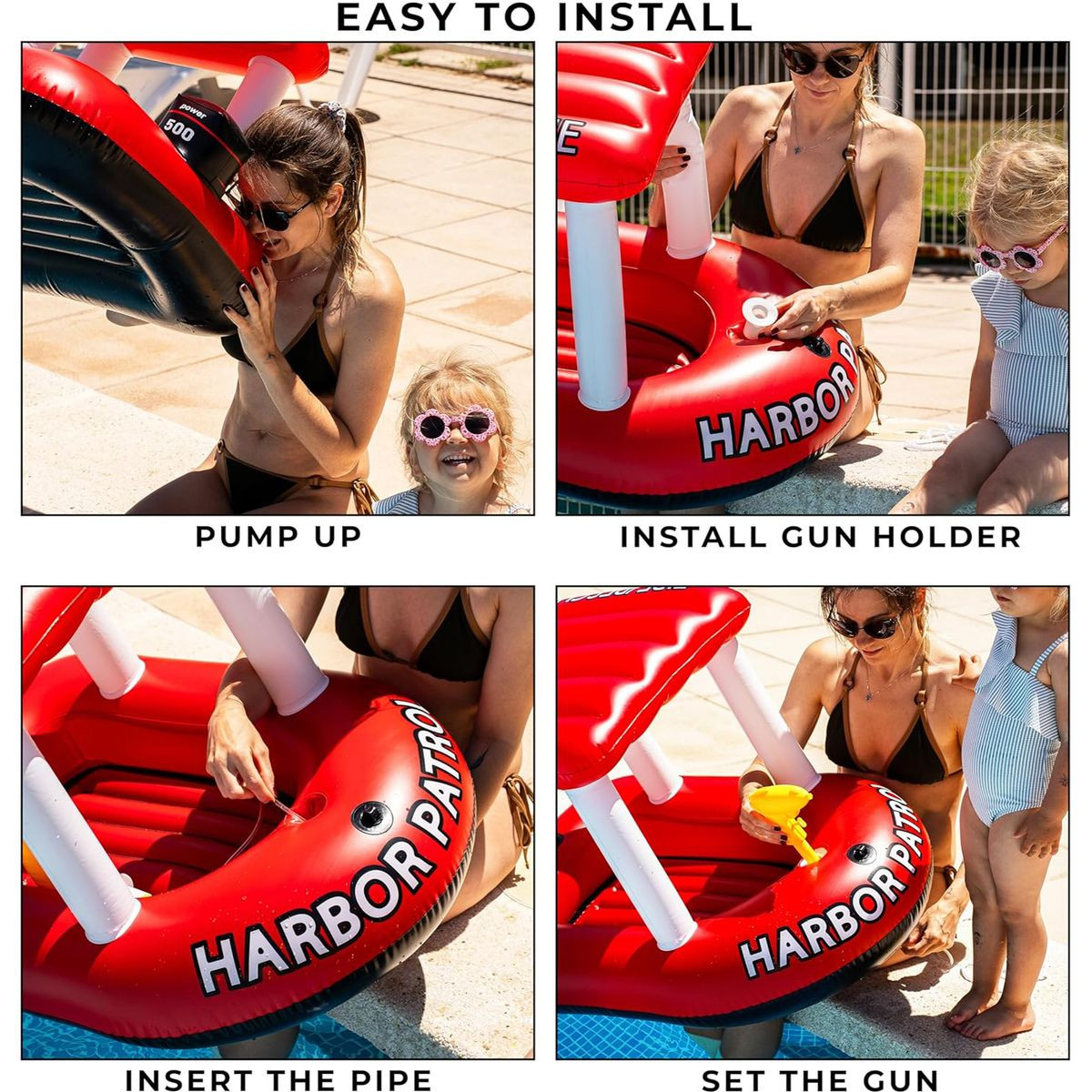 Toddler Firerescue Inflatable Boat With Toy Squirter product image