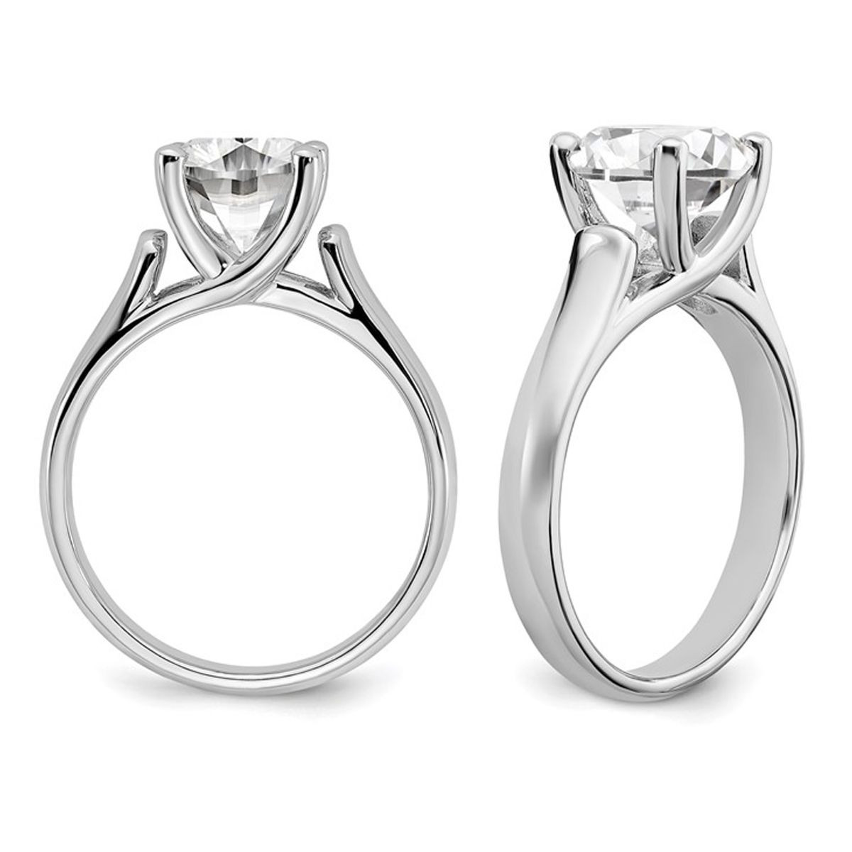 Synthetic Cubic Zirconia Solitaire Engagement Ring product image