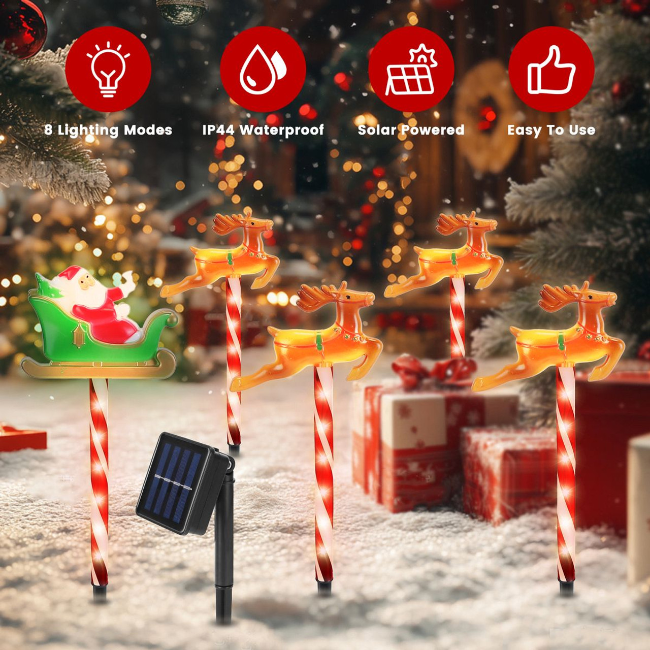 Holiday Solar Pathway Light Set (5-Pieces) product image